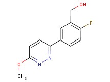 [2-fluoro-5-(6-methoxypyridazin-3-yl)phenyl]methanol