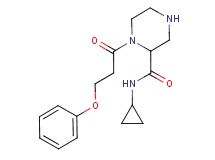 N-cyclopropyl-1-(3-phenoxypropanoyl)-2-piperazinecarboxamide