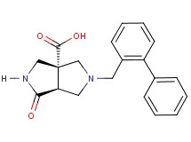 (3aR*,6aS*)-5-(biphenyl-2-ylmethyl)-1-oxohexahydropyrrolo[3,4-c]pyrrole-3a(1H)-carboxylic acid