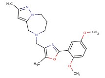 5-{[2-(2,5-dimethoxyphenyl)-5-methyl-1,3-oxazol-4-yl]methyl}-2-methyl-5,6,7,8-tetrahydro-4H-pyrazolo[1,5-a][1,4]diazepine