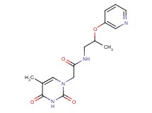 2-(5-methyl-2,4-dioxo-3,4-dihydropyrimidin-1(2H)-yl)-N-[2-(pyridin-3-yloxy)propyl]acetamide