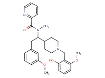 N-[1-[1-(2-hydroxy-6-methoxybenzyl)-4-piperidinyl]-2-(3-methoxyphenyl)ethyl]-N-methyl-2-pyridinecarboxamide