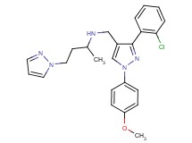 N-{[3-(2-chlorophenyl)-1-(4-methoxyphenyl)-1H-pyrazol-4-yl]methyl}-4-(1H-pyrazol-1-yl)-2-butanamine