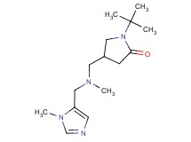 1-tert-butyl-4-({methyl[(1-methyl-1H-imidazol-5-yl)methyl]amino}methyl)pyrrolidin-2-one