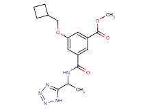 methyl 3-(cyclobutylmethoxy)-5-({[1-(1H-tetrazol-5-yl)ethyl]amino}carbonyl)benzoate