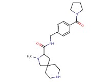 2-methyl-N-[4-(1-pyrrolidinylcarbonyl)benzyl]-2,8-diazaspiro[4.5]decane-3-carboxamide dihydrochloride