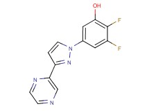 2,3-difluoro-5-(3-pyrazin-2-yl-1H-pyrazol-1-yl)phenol