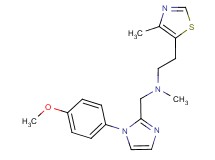 N-{[1-(4-methoxyphenyl)-1H-imidazol-2-yl]methyl}-N-methyl-2-(4-methyl-1,3-thiazol-5-yl)ethanamine
