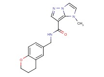 N-(3,4-dihydro-2H-chromen-6-ylmethyl)-1-methyl-1H-imidazo[1,2-b]pyrazole-7-carboxamide