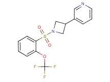 3-(1-{[2-(trifluoromethoxy)phenyl]sulfonyl}-3-azetidinyl)pyridine