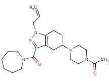 5-(4-acetyl-1-piperazinyl)-1-allyl-3-(1-azepanylcarbonyl)-4,5,6,7-tetrahydro-1H-indazole