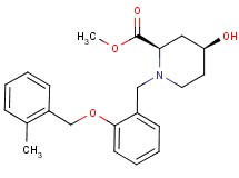 methyl (2R*,4S*)-4-hydroxy-1-{2-[(2-methylbenzyl)oxy]benzyl}piperidine-2-carboxylate