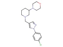 4-(1-{[1-(4-chlorophenyl)-1H-pyrazol-4-yl]methyl}-3-piperidinyl)morpholine