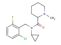 N-(2-chloro-6-fluorobenzyl)-N-cyclopropyl-1-methylpiperidine-2-carboxamide