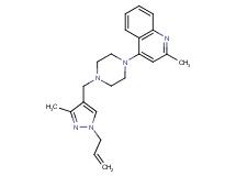 4-{4-[(1-allyl-3-methyl-1H-pyrazol-4-yl)methyl]piperazin-1-yl}-2-methylquinoline