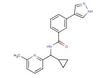 N-[cyclopropyl(6-methylpyridin-2-yl)methyl]-3-(1H-pyrazol-4-yl)benzamide
