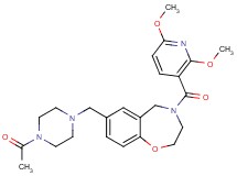 7-[(4-acetyl-1-piperazinyl)methyl]-4-[(2,6-dimethoxy-3-pyridinyl)carbonyl]-2,3,4,5-tetrahydro-1,4-benzoxazepine