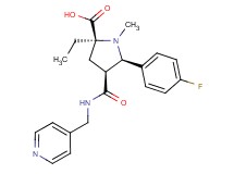 (2S*,4S*,5R*)-2-ethyl-5-(4-fluorophenyl)-1-methyl-4-{[(pyridin-4-ylmethyl)amino]carbonyl}pyrrolidine-2-carboxylic acid