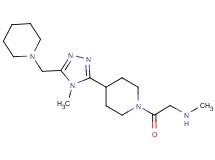 N-methyl-2-{4-[4-methyl-5-(1-piperidinylmethyl)-4H-1,2,4-triazol-3-yl]-1-piperidinyl}-2-oxoethanamine dihydrochloride