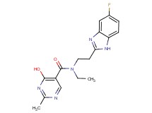 N-ethyl-N-[2-(5-fluoro-1H-benzimidazol-2-yl)ethyl]-4-hydroxy-2-methylpyrimidine-5-carboxamide