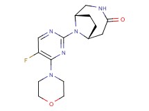 (1S*,6R*)-9-(5-fluoro-4-morpholin-4-ylpyrimidin-2-yl)-3,9-diazabicyclo[4.2.1]nonan-4-one