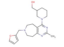 {1-[7-(2-furylmethyl)-2-methyl-6,7,8,9-tetrahydro-5H-pyrimido[4,5-d]azepin-4-yl]piperidin-3-yl}methanol