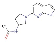 N-[1-(1H-pyrrolo[2,3-b]pyridin-6-yl)pyrrolidin-3-yl]acetamide