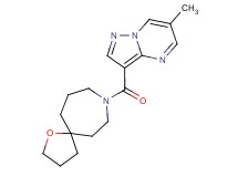 8-[(6-methylpyrazolo[1,5-a]pyrimidin-3-yl)carbonyl]-1-oxa-8-azaspiro[4.6]undecane