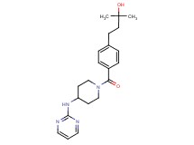 2-methyl-4-(4-{[4-(2-pyrimidinylamino)-1-piperidinyl]carbonyl}phenyl)-2-butanol