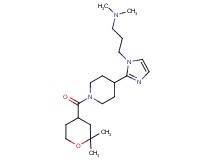 3-(2-{1-[(2,2-dimethyltetrahydro-2H-pyran-4-yl)carbonyl]piperidin-4-yl}-1H-imidazol-1-yl)-N,N-dimethylpropan-1-amine