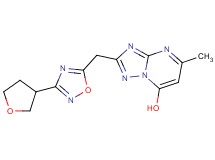5-methyl-2-{[3-(tetrahydrofuran-3-yl)-1,2,4-oxadiazol-5-yl]methyl}[1,2,4]triazolo[1,5-a]pyrimidin-7-ol