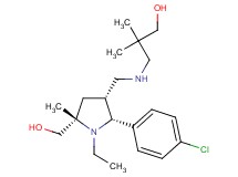 3-({[(2R*,3R*,5S*)-2-(4-chlorophenyl)-1-ethyl-5-(hydroxymethyl)-5-methyl-3-pyrrolidinyl]methyl}amino)-2,2-dimethyl-1-propanol