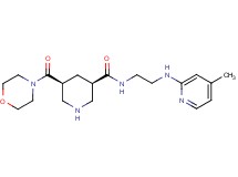 (3R*,5S*)-N-{2-[(4-methylpyridin-2-yl)amino]ethyl}-5-(morpholin-4-ylcarbonyl)piperidine-3-carboxamide