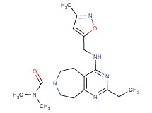2-ethyl-N,N-dimethyl-4-{[(3-methylisoxazol-5-yl)methyl]amino}-5,6,8,9-tetrahydro-7H-pyrimido[4,5-d]azepine-7-carboxamide