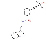 3-(3-hydroxy-3-methylbut-1-yn-1-yl)-N-[2-(1H-indol-3-yl)ethyl]benzamide
