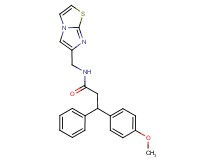 N-(imidazo[2,1-b][1,3]thiazol-6-ylmethyl)-3-(4-methoxyphenyl)-3-phenylpropanamide