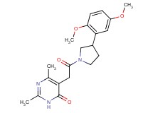5-{2-[3-(2,5-dimethoxyphenyl)-1-pyrrolidinyl]-2-oxoethyl}-2,6-dimethyl-4(3H)-pyrimidinone