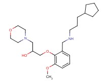 1-(2-{[(3-cyclopentylpropyl)amino]methyl}-6-methoxyphenoxy)-3-(4-morpholinyl)-2-propanol