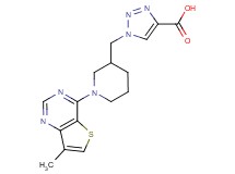 1-{[1-(7-methylthieno[3,2-d]pyrimidin-4-yl)piperidin-3-yl]methyl}-1H-1,2,3-triazole-4-carboxylic acid