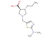 (3S*,4S*)-1-{[2-(dimethylamino)-1,3-thiazol-5-yl]methyl}-4-propyl-3-pyrrolidinecarboxylic acid