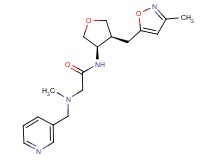 N~2~-methyl-N~1~-{(3R*,4S*)-4-[(3-methylisoxazol-5-yl)methyl]tetrahydrofuran-3-yl}-N~2~-(pyridin-3-ylmethyl)glycinamide