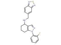 N-(2,1,3-benzothiadiazol-5-ylmethyl)-1-(2-fluorophenyl)-4,5,6,7-tetrahydro-1H-indazol-4-amine