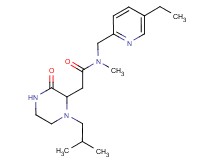 N-[(5-ethyl-2-pyridinyl)methyl]-2-(1-isobutyl-3-oxo-2-piperazinyl)-N-methylacetamide