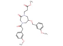 methyl 3-{6-[(3-methoxybenzyl)oxy]-4-[(3-methoxyphenyl)acetyl]-2-oxo-1,4-diazepan-1-yl}propanoate