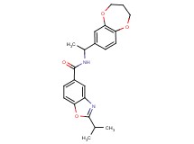 N-[1-(3,4-dihydro-2H-1,5-benzodioxepin-7-yl)ethyl]-2-isopropyl-1,3-benzoxazole-5-carboxamide