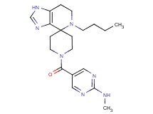 5-[(5-butyl-1,5,6,7-tetrahydro-1'H-spiro[imidazo[4,5-c]pyridine-4,4'-piperidin]-1'-yl)carbonyl]-N-methylpyrimidin-2-amine