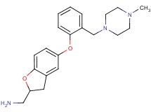 [(5-{2-[(4-methyl-1-piperazinyl)methyl]phenoxy}-2,3-dihydro-1-benzofuran-2-yl)methyl]amine dihydrochloride