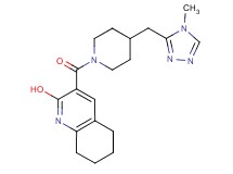3-({4-[(4-methyl-4H-1,2,4-triazol-3-yl)methyl]-1-piperidinyl}carbonyl)-5,6,7,8-tetrahydro-2-quinolinol