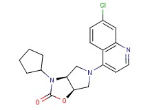 (3aS*,6aR*)-5-(7-chloroquinolin-4-yl)-3-cyclopentylhexahydro-2H-pyrrolo[3,4-d][1,3]oxazol-2-one