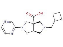 (3aS*,6aS*)-2-(cyclobutylmethyl)-5-(2-pyrazinyl)hexahydropyrrolo[3,4-c]pyrrole-3a(1H)-carboxylic acid